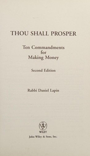 Thou Shall Prosper